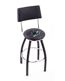 San Jose Sharks Single-Ring Swivel Bar Stool w/ Back