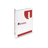Round Ring Economy Vinyl View Binder, 1/2 Capacity, White (UNV20952)