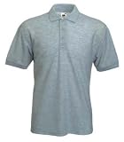 Polo-Shirt * 65/35 Polo * Fruit of the Loom * XXXL * Graumeliert