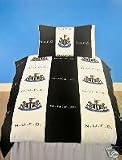 Newcastle United FC Crest Duvet Cover Set, Black, Single