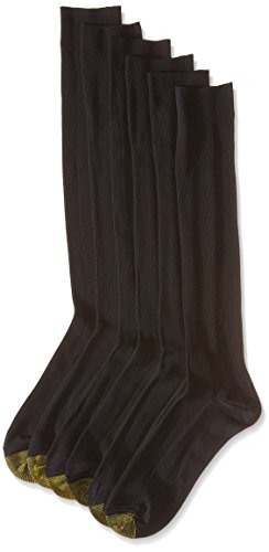 Gold Toe Men's Athletic Cotton Crew Socks 6-Pack / 6 Free Sock Clips Included