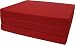 Brand New Red Shikibuton Trifold Foam Beds 3" Thick X 27" Wide X 75" Long, 1.8 lbs high density resilient white foam, Floor Foam Folding Mats.