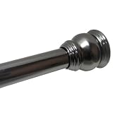 Aquatico Tokyo Shower Curtain Tension Rod, Pearlish Black by 