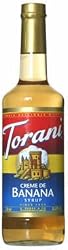 750 Milliliter Torani&reg; Cr&egrave;me of Banana Syrup (03-0073) Category: Drink Syrups