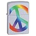 Sporting Goods : Zippo Peace- Satin Chrome Lighter