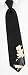 Sigmund Freud by The American Necktie Co black microfiber ties