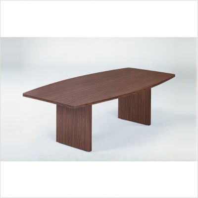 Boat-Shape Melamine Conference Tables Size: 36 x 72, Finish: Walnut