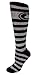 MOXY Socks Striped Kettlebell Knee-High Deadlift Socks (Black/Grey)