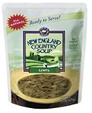 Lentil Soup from New England Country Soup tm, 15-Ounce Microwavable, Ready-to-Serve Pouch (Pack of 6)