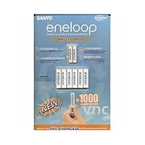 SANYO eneloop (6 Pack AA + 2 Pack AAA) NiMH Pre-Charged Rechargeable Battery Pack