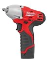 Milwaukee 2451-22 M12 12-Volt 3/8-Inch Cordless Square Drive Impact Wrench with Ring