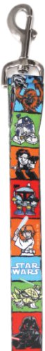 Platinum Pets Star Wars 1-Inch by 6-Feet Nylon Leash, Toon Design