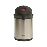 Airpot/flask 2.5 litre TEA Inscribed stainless steel.
