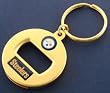 Pittsburgh Steelers Gold EZ Bottle Opener Keychain