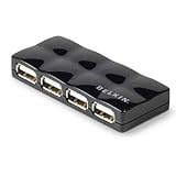 4PORT USB 2.0 Mobile Hub Black .