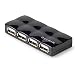4PORT USB 2.0 Mobile Hub Black .