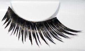 Eulenspiegel Wimpern, Schwarz mit Gold Preisvergleich
