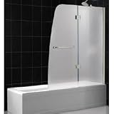 DreamLine SHDR-3148586-01-FR2 Aqua Shower Door Frosted Glass, Chrome
