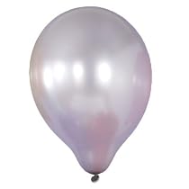 Metallic Latex Balloons 12" 50/Bag - Silver