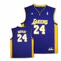 Los Angeles Lakers Kobe Bryant Men's Purple NBA Replica Jersey, X-Large