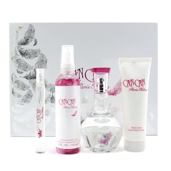 Paris Hilton Can Can Coffret: Eau De Parfum Spray 100ml + Body Lotion 90ml + Body Spray 118ml + Edp Miniatire 7.5ml - 4pcs