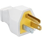 Pass & Seymour SA399WCC10 Residential Straight Blade Plug 15-Amp 125-volt Two Pole Three Wire, White