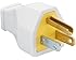 Pass & Seymour SA399WCC10 Residential Straight Blade Plug 15-Amp 125-volt Two Pole Three Wire, White