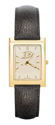 Mighty Ducks of Anaheim Men's Gold Rectangular Watch