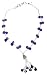 Y Silver Necklace Amethyst Gemstone Jewelry 18 inches (gnklc209)