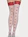 LegAvenue Sheer High with red Bows