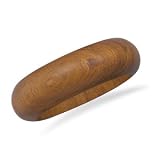 Bayong Wood Bangle Bracelet 24mm Wide, 7.75 Inches