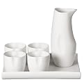 Sake-4-All 5-pc. Set Gift Box - White