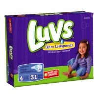 Luvs Ultra Leakguards - Jumbo Pack- Sz 4- 31
