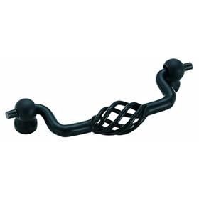 Amerock BP19323-FB Village Classics Pull Bird Cage Flat Black, 96mm Center to Center by Amerock