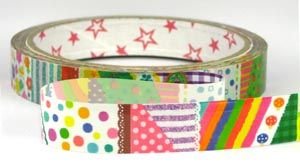 cute colourful Scotch Deco Tape flower stripes donuts