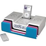 iHome iH56 Clock Radio with Dock for iPod (Silver)