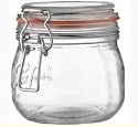 ALMOST UNBREAKABLE: 3 PAK of 33 oz. Le Parfait Canning Jars - Old Fashioned but the Newest Rage from France AND HercuGlass. Jars made in France but made USA storong by HercuGlass IN the USA. With lid and gasket.