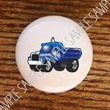 TRANSPORTATION KIDS BLUE WORK TRUCK DRAWER PULLS KNOBS