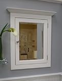 Privy Pine Recessed Bathroom Medicine Cabinet with Beveled Mirror