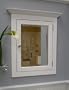 Privy Pine Recessed Beveled Mirror Medicine Cabinet BH26W White