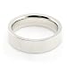 10K White Gold Wedding Bands 5mm flat comfort-fit