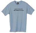 "gamers know the right buttons to touch" 100% Cotton Unisex Tee with funny Beware of the Geek Joke Text