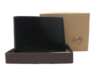 Scully Men's Black Slim Bifold Wallet Scully Men's Black Slim Bifold Wallet