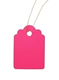 Mr-Label®多色プラスチック園芸ラベル、服装牌-防水、耐久苗木のラベル，50×70mm100枚 (ピンク)