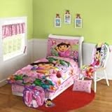 10-Piece Toddler Bed-in-a-Bag Set (Dora)