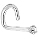 Jewelry : Solid 14KT White Gold 1.5mm Genuine Diamond Left Nostril Screw - 18 Gauge