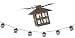 Mission Style Lantern String Party Lights
