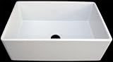 ALFI brand AB510 30 Contemporary Smooth Fireclay Farmhouse Kitchen Sink - White