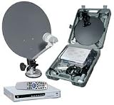 Portable Satellite kit for caravan, Camping, Marine, Motorhome. Complete portable satellite TV system Free to air