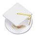 Graduation Cap Cake Topper - White